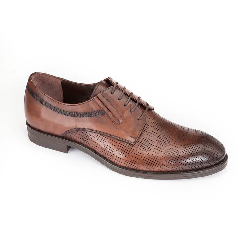 Туфли летн.муж. R15993-7353-kahve кожа-кожа темно-коричневый